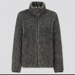 Uniqlo Fluffy Yarn Fleece Sherpa Sweater Jacket